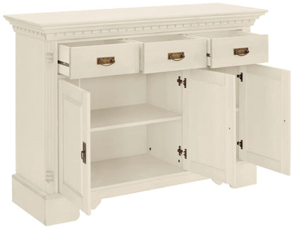 Home affaire Sideboard »Milan« Massivholz cremefarbend