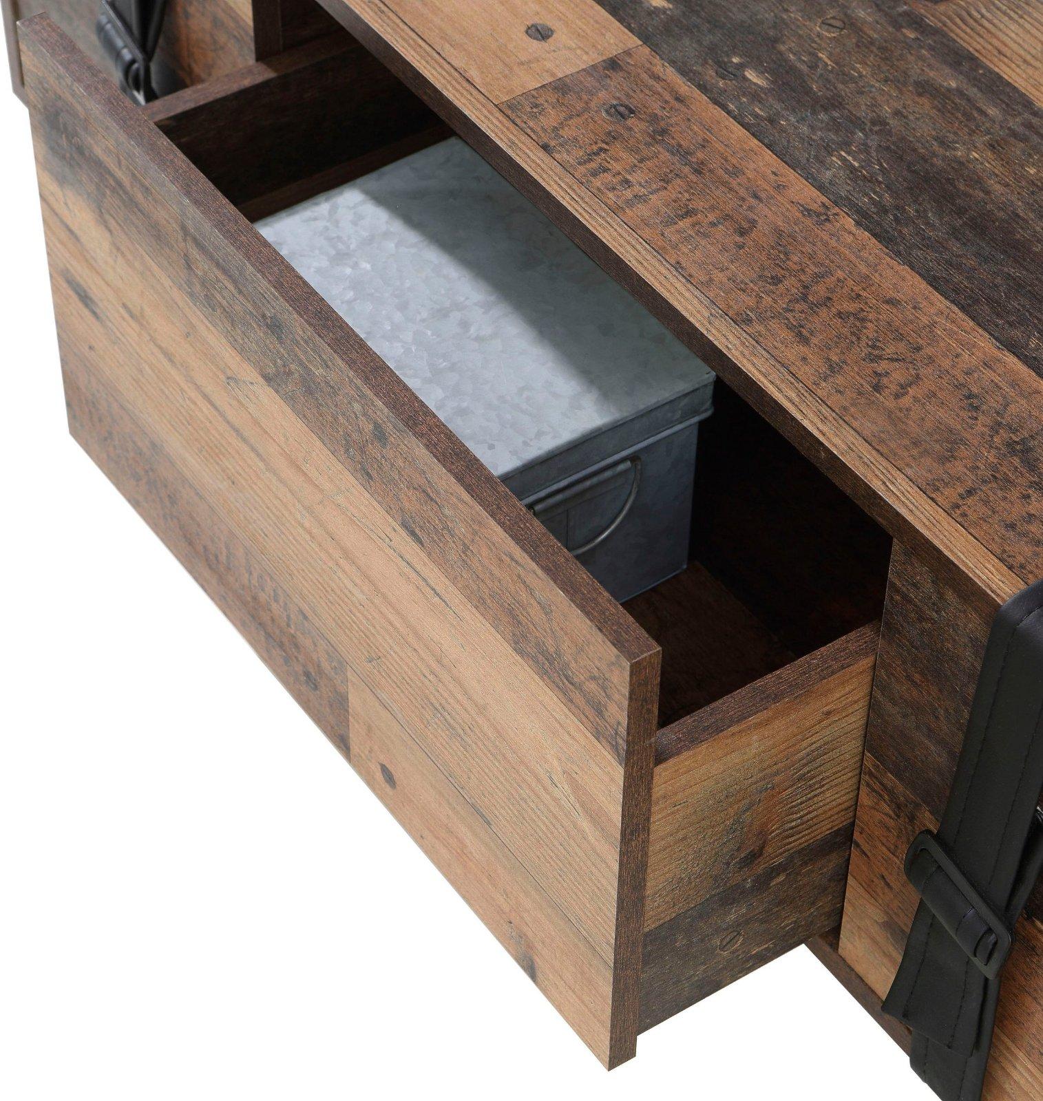 Couchtisch »Fobya« auf Rollen in Old Wood Vintage