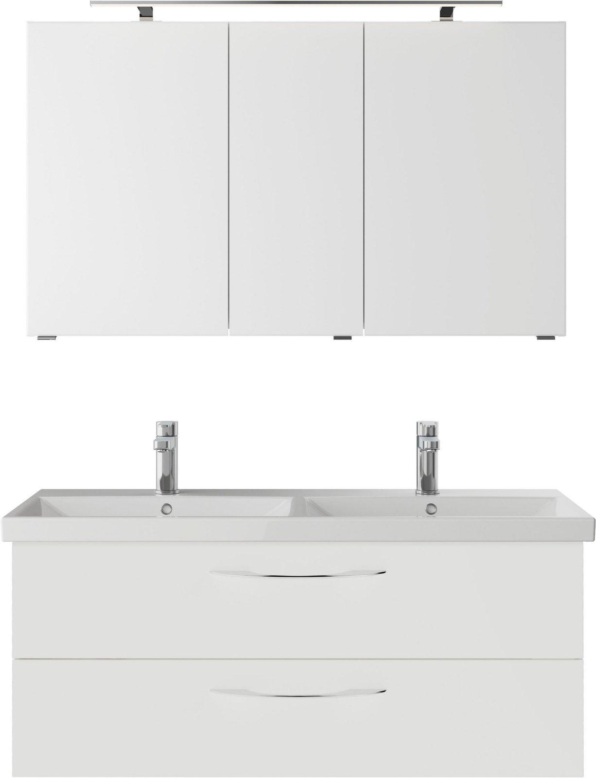 Badmöbel-Set Pelipal Serie 4035 2-teilig mit LED-Spiegelschrank