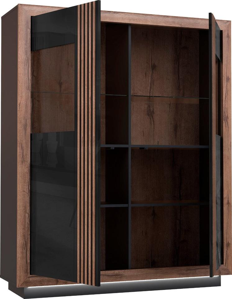 Highboard »Savona« inkl. Sockelbeleuchtung Hochglanz-Fronten