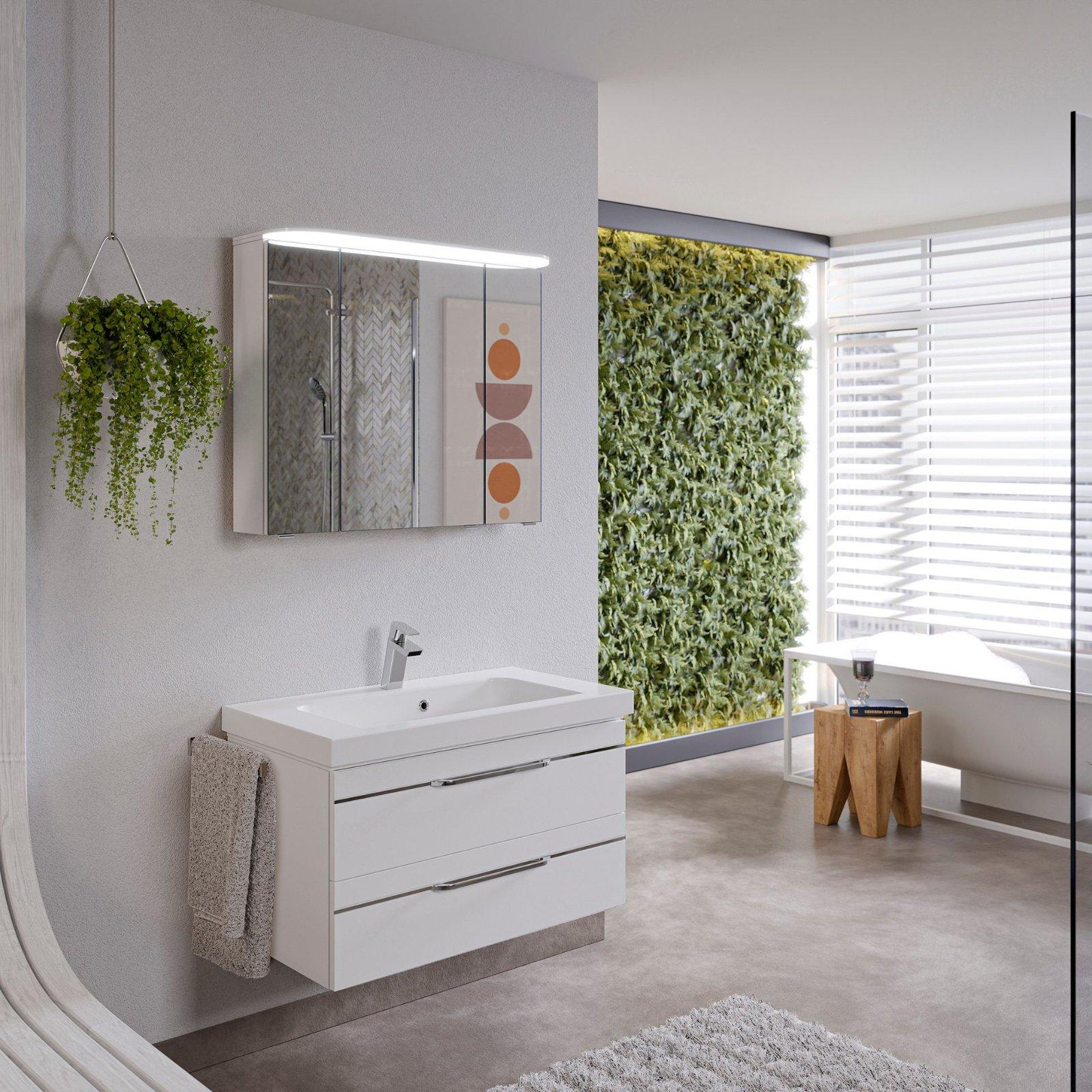 Badmöbel-Set Balto Sprint 2-teilig, 2-teilig Weiß Hochglanz