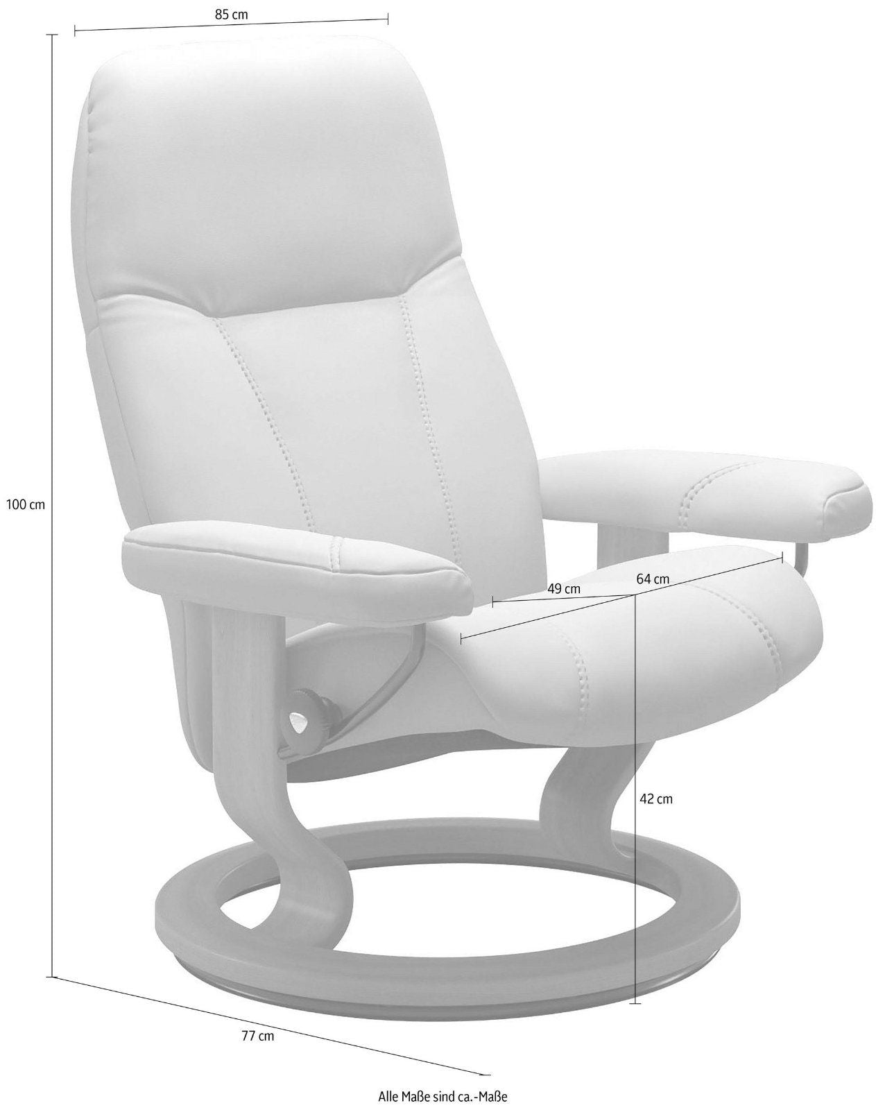 Stressless® Relaxsessel Consul, Größe L, Leder BATICK braun