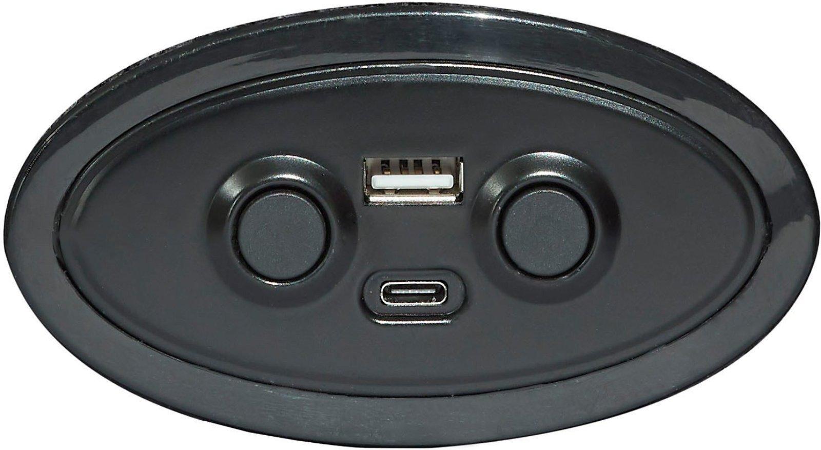 Ecksofa Rockdale, Sitztiefenverstellung, Bettkasten anthrazith