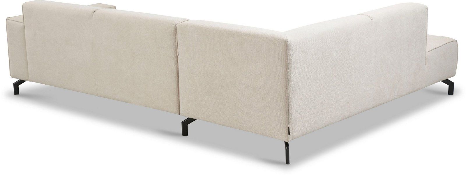 Ecksofa Lorcan, 275 cm, naturfarben, struktur weich, hohe Qualität