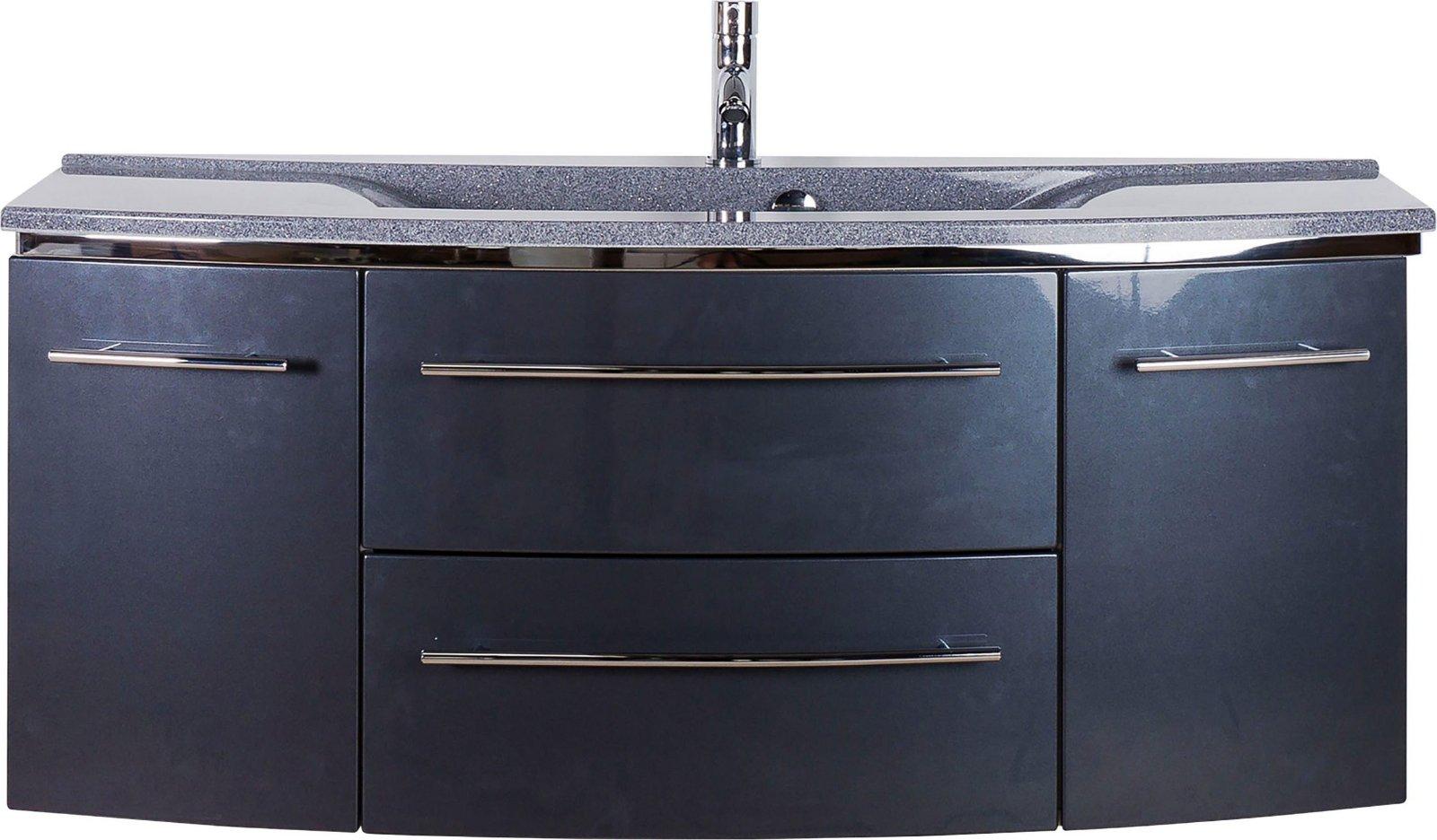 Badmöbel SAPHIR 3040 Mineralmarmor / anthrazit-Granit Grau