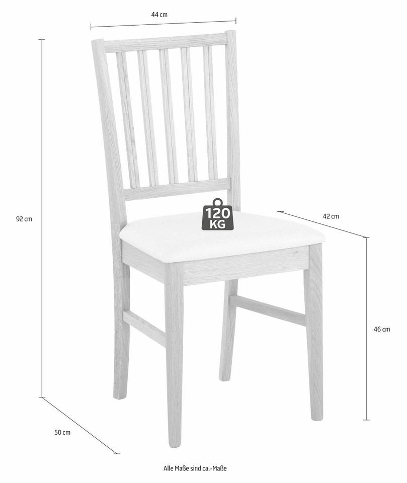 6er Stuhl - Set »Ruanda« von Home affaire Massivholz