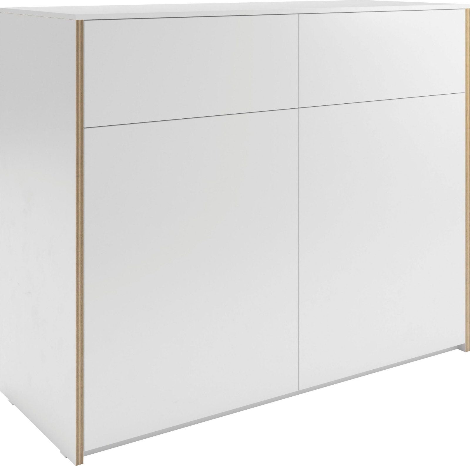 Müller SMALL LIVING Sideboard Modular Plus in weiß/birkefarben