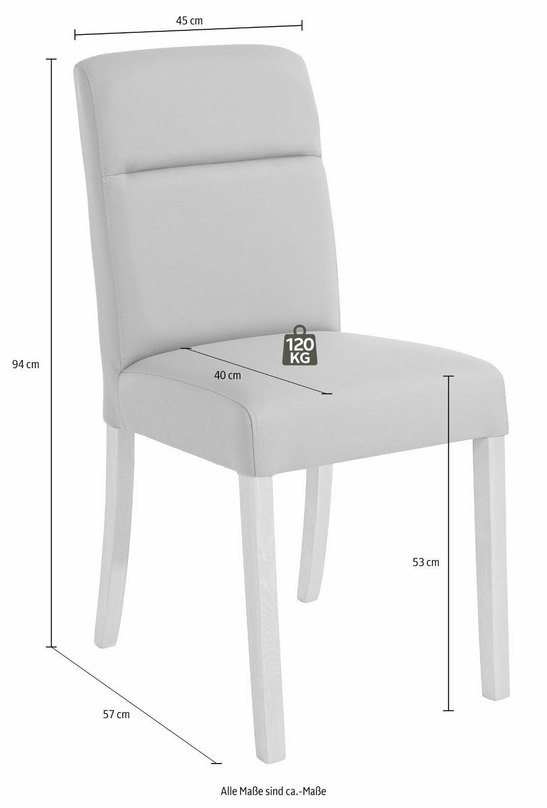 Stuhl-Set »Cara« 4 Stück, verspieltes und trotzdem dezentes Design