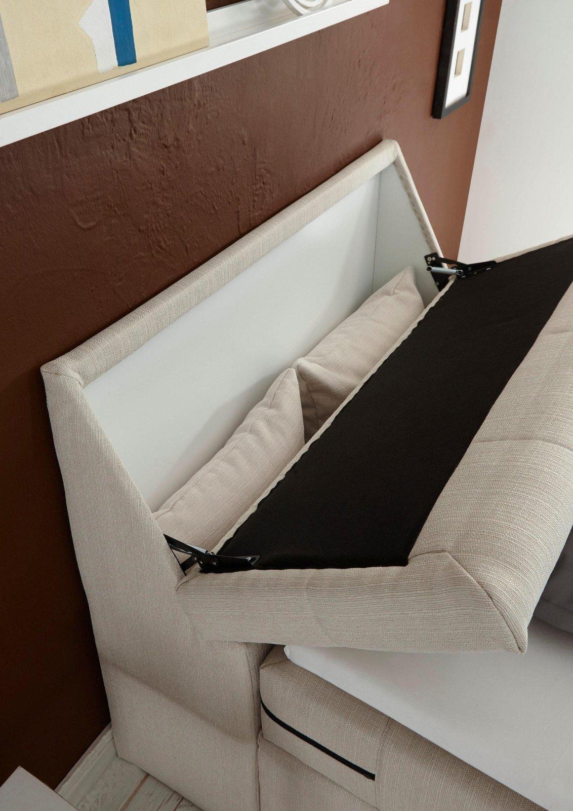 Boxspringbett »Carpino«120x200cm inkl. Motor, Stauraum und Topper