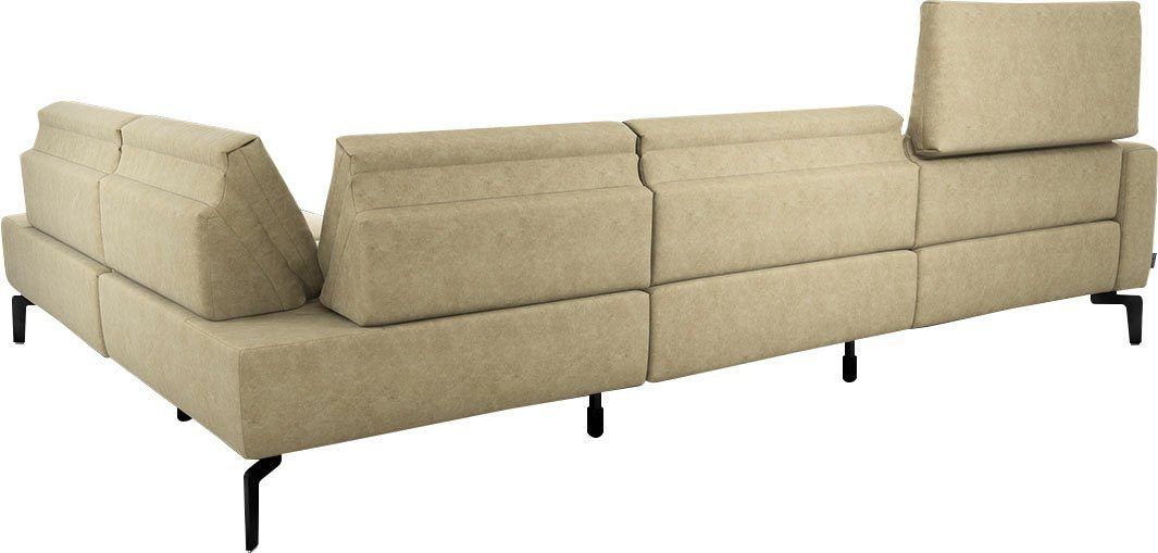 Sensoo Ecksofa »Cosy1« in naturel sambia und Luxus-Mikrofaser Bezug