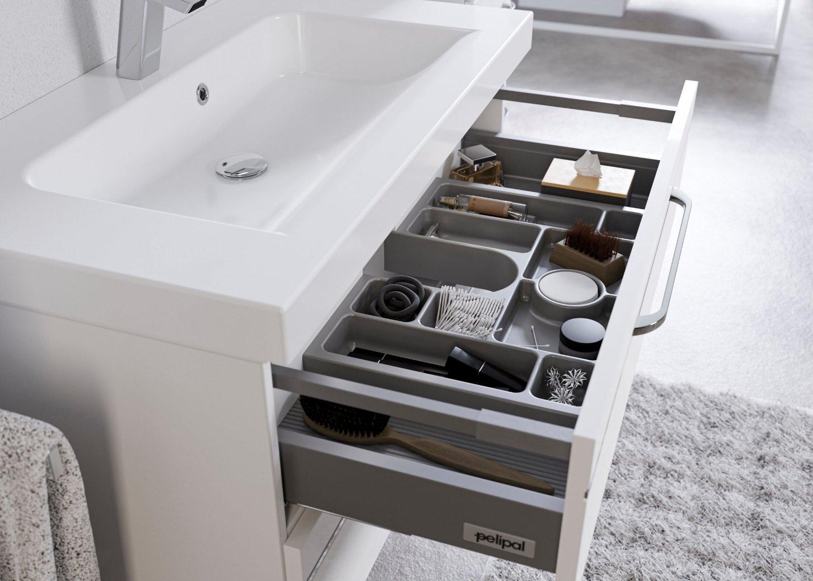 Badmöbel-Set Balto Sprint 2-teilig, 2-teilig Weiß Hochglanz