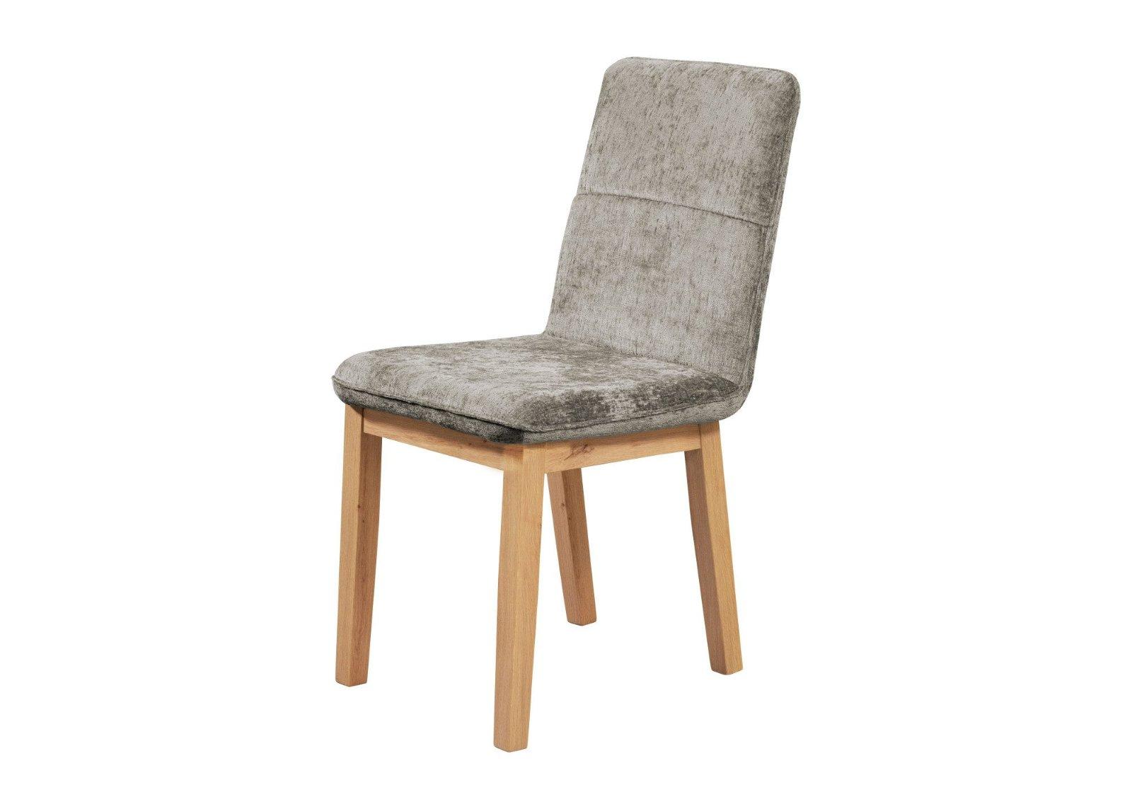 Stuhl-Set 4 Stück Louise aus massiver Eiche in Silver Lining