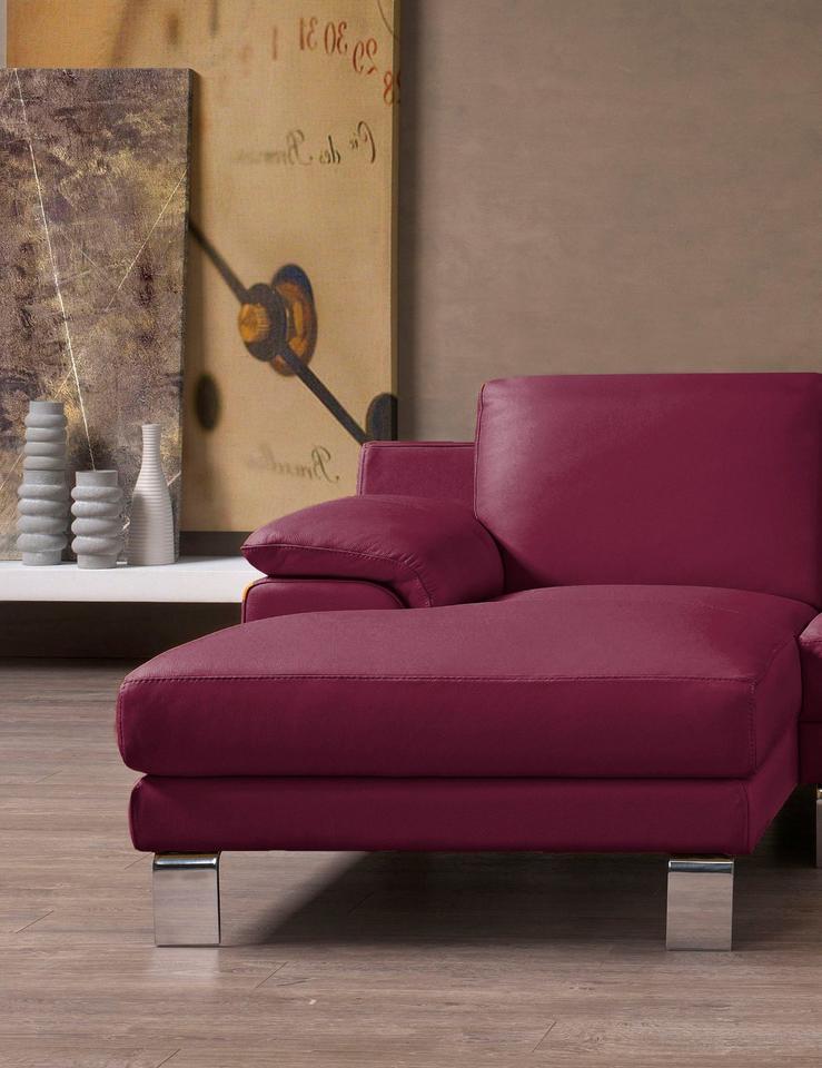 Ecksofa »Shakira« der Marke Egoitaliano Leder NUVOLE in violett