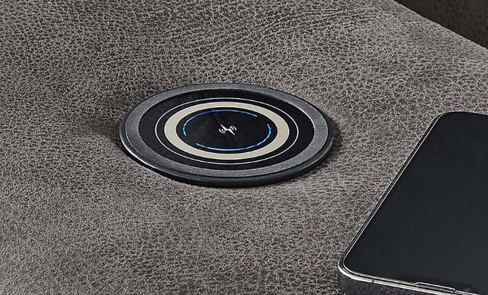 Ecksofa »Le Mans« mit elektr.Sitztiefenverstellung 30cm anthrazit