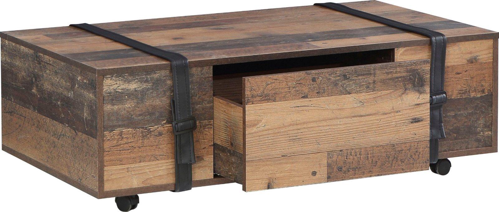 Couchtisch »Fobya« auf Rollen in Old Wood Vintage