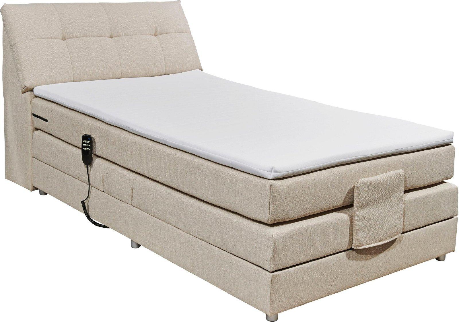 Boxspringbett »Carpino«120x200cm inkl. Motor, Stauraum und Topper