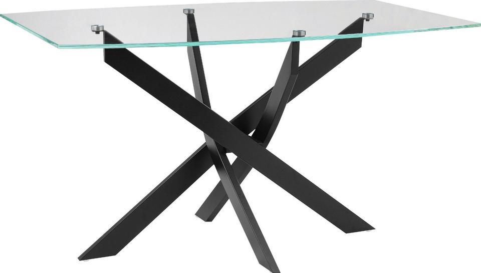 Esstisch / Glastisch »Kairi« 140x90cm mit Metallgestell