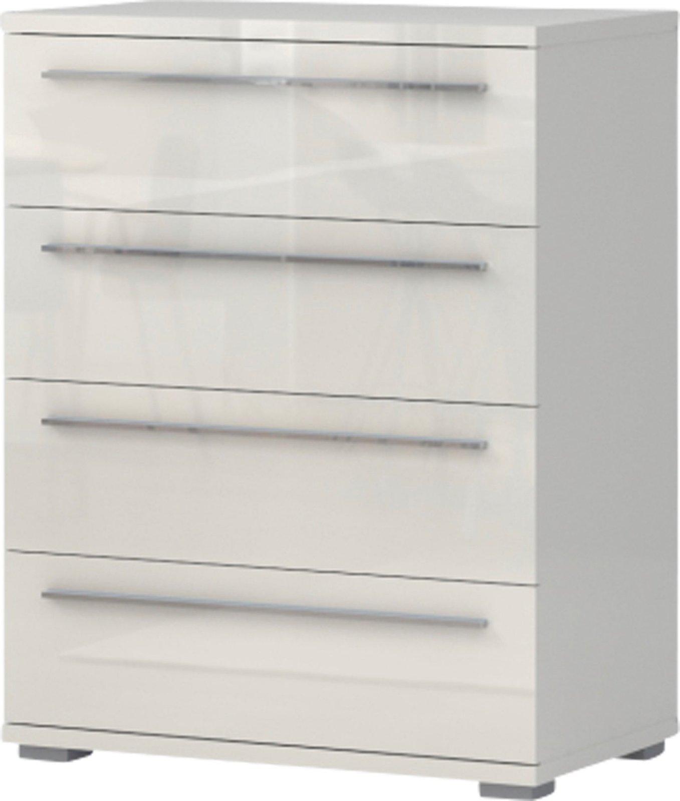 Schubladenkommode Piano, beige Hochglanz