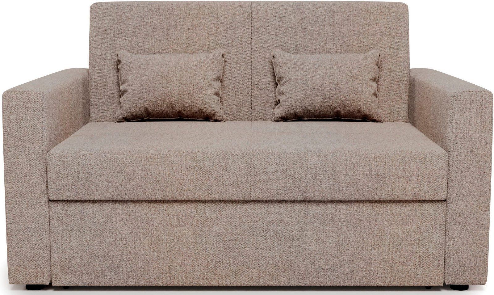 Schlafsofa Ravena mit Bettfunktion, Webstoff beige