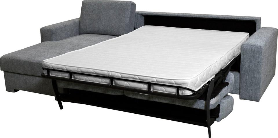 Ecksofa "Roma L" Dauerschlaffunktion, mit Unterfederung