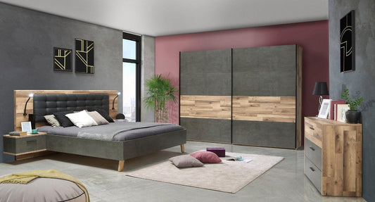 Schlafzimmer-Set »Ricciano« Schwebetürenschrank 270cm,Bett 180cm