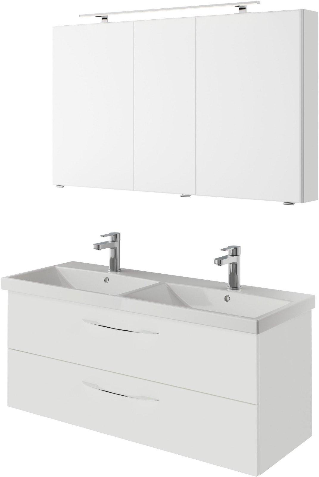 Badmöbel-Set Pelipal Serie 4035 2-teilig mit LED-Spiegelschrank